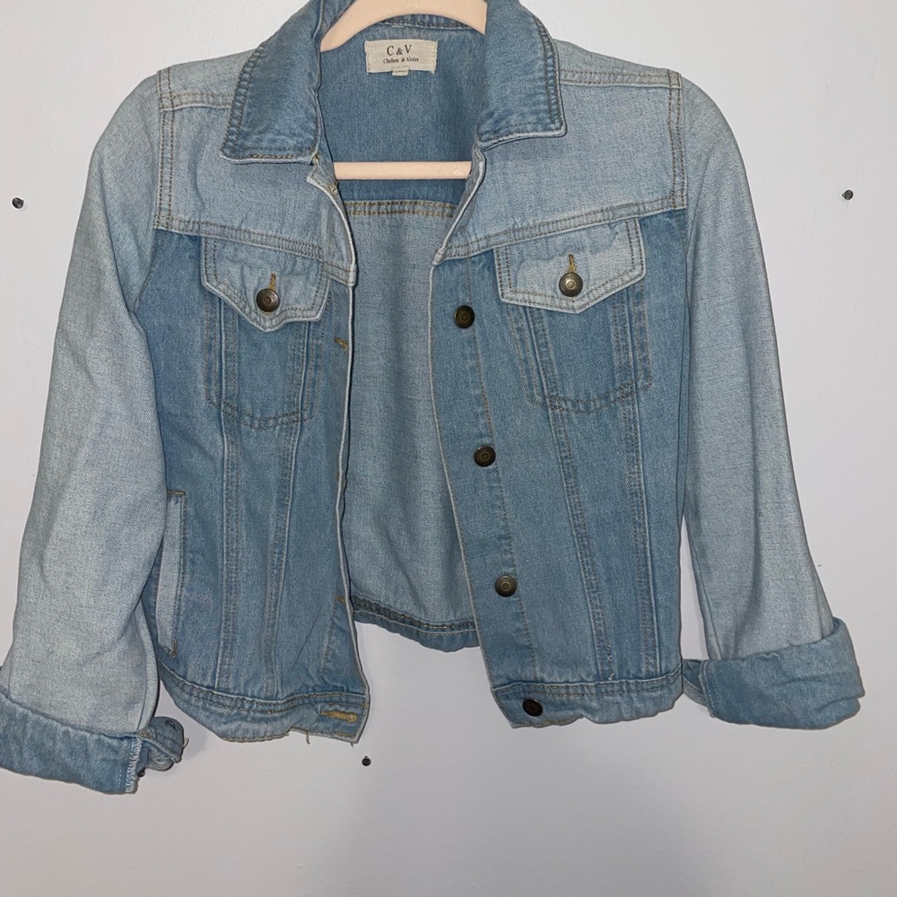 Two-Toned Denim Jacket